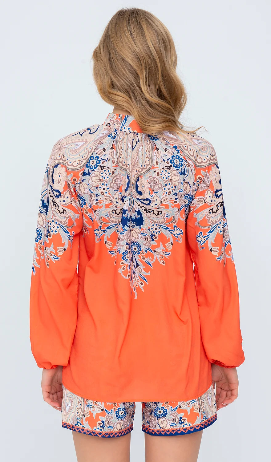 2 Teiler Bluse & Short Orange