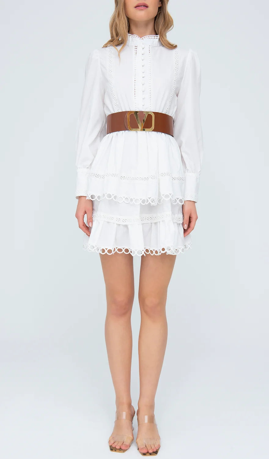 Kleid mit Gürtel