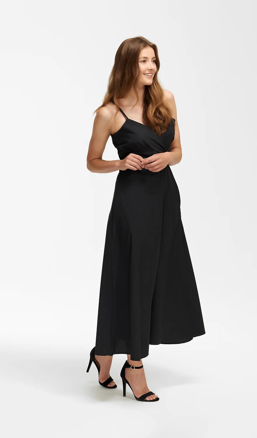 Kleid Schwarz mit Taschen