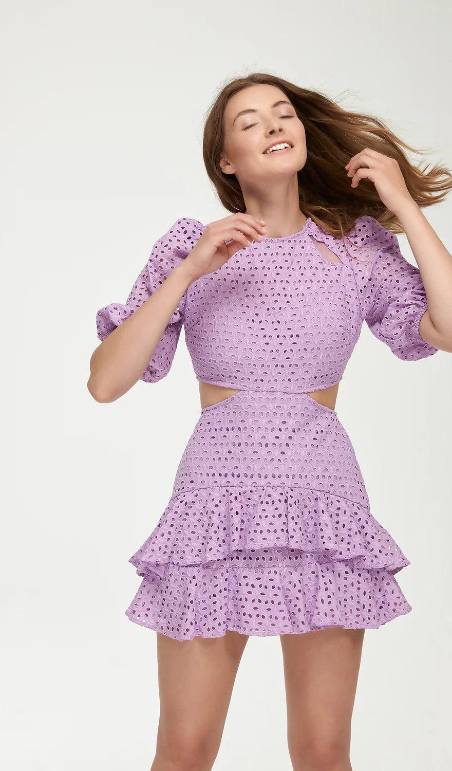 Kleid Flieder