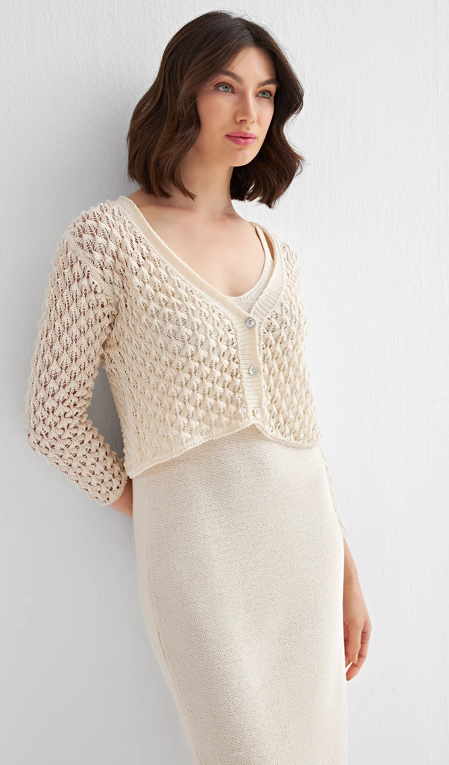 Kleid & Strickjacke