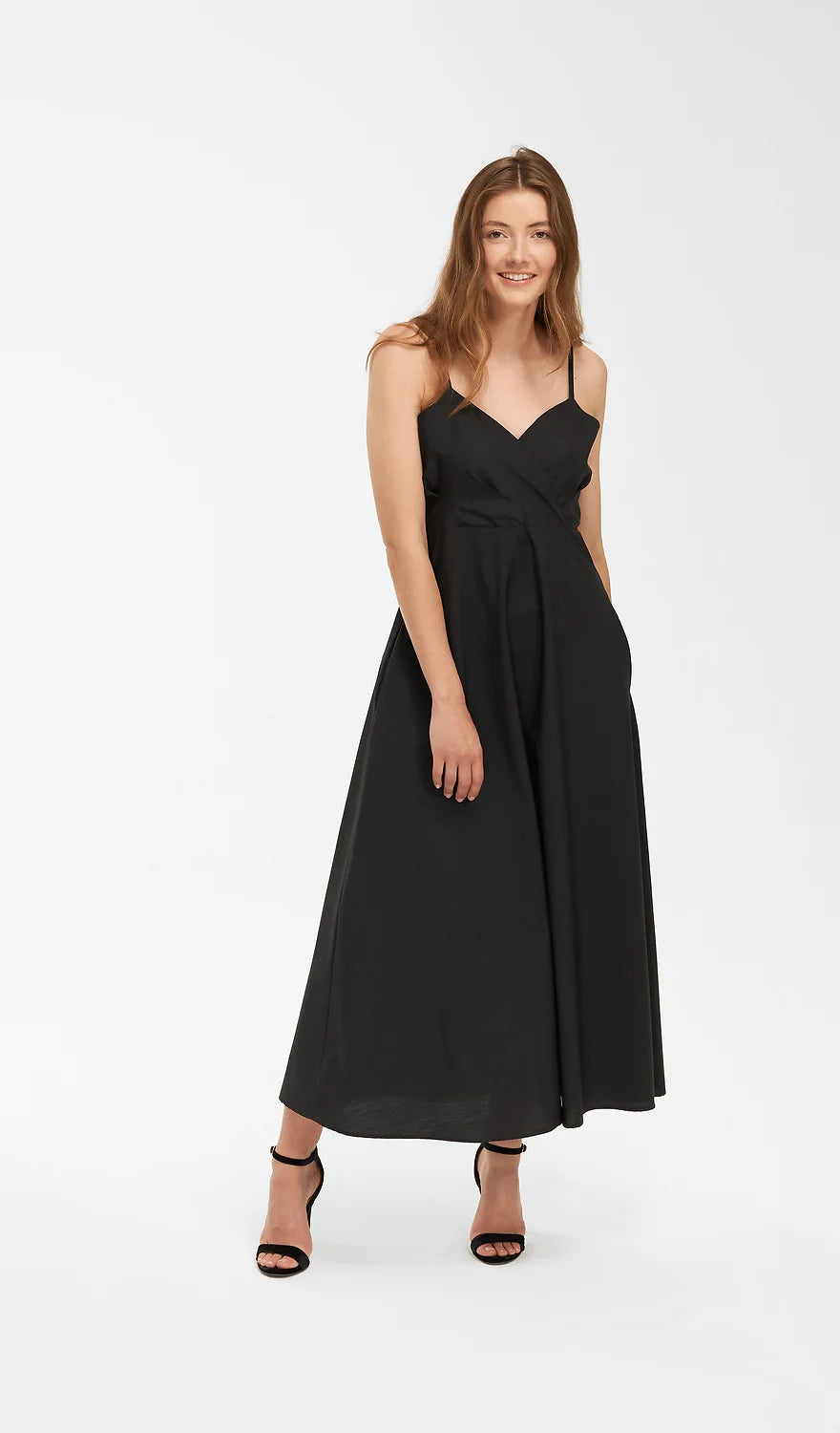 Kleid Schwarz mit Taschen