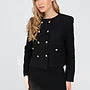 Jacke Tweed Schwarz