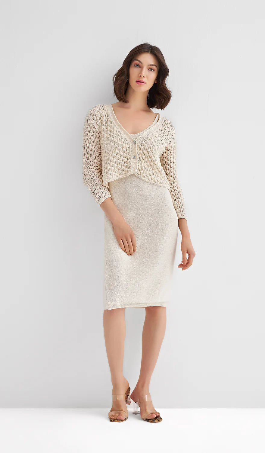 Kleid & Strickjacke