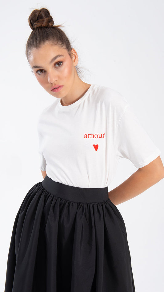 T-Shirt mit Stickerei